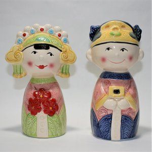 LOT OF Vintage Traditional Chinese Married Couple Piggy Banks (No Returns)